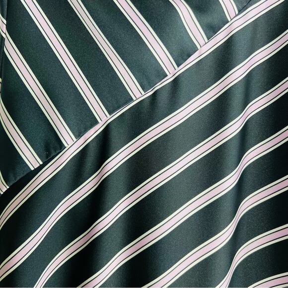 A New Day Striped Asymmetrical Ruffle High Low Skirt M - Picture 5 of 11